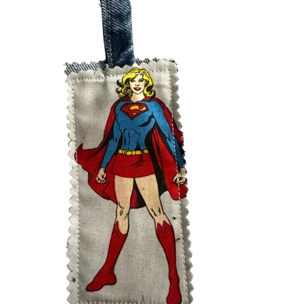 Handmade Superhero Fabric Bookmark